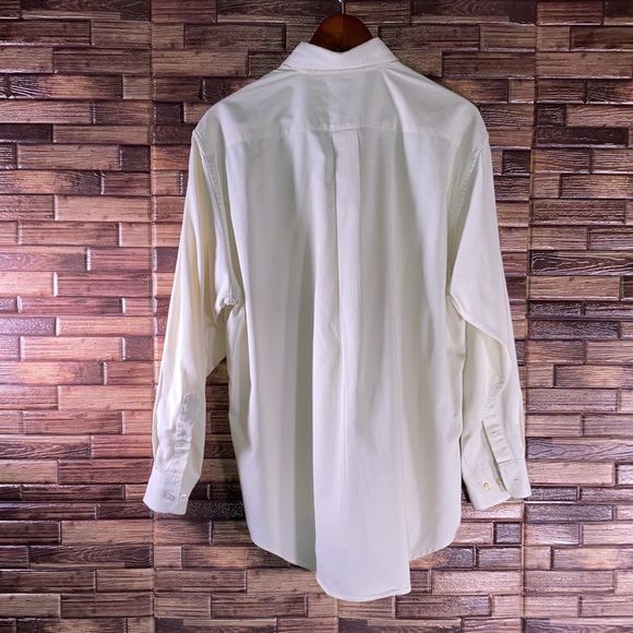 Mens Medium Cream Alexander Julian Colours Button Up Shirt - Picture 2 of 12